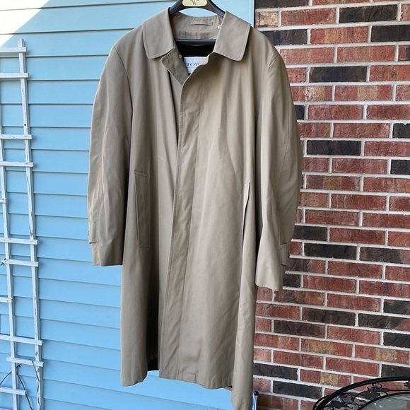 Towne By London Fog Trench Coat Zip-Out Lining - Picture 1 of 14